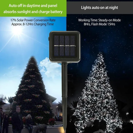 Solar String Lights LED Solar Power Fairy String Light 22M