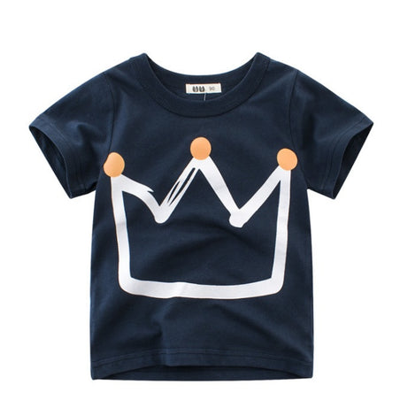 Children's Wear Summer New Korean Children's Boys Cotton T-shirt Men's Treasure In Children's Short Sleeves