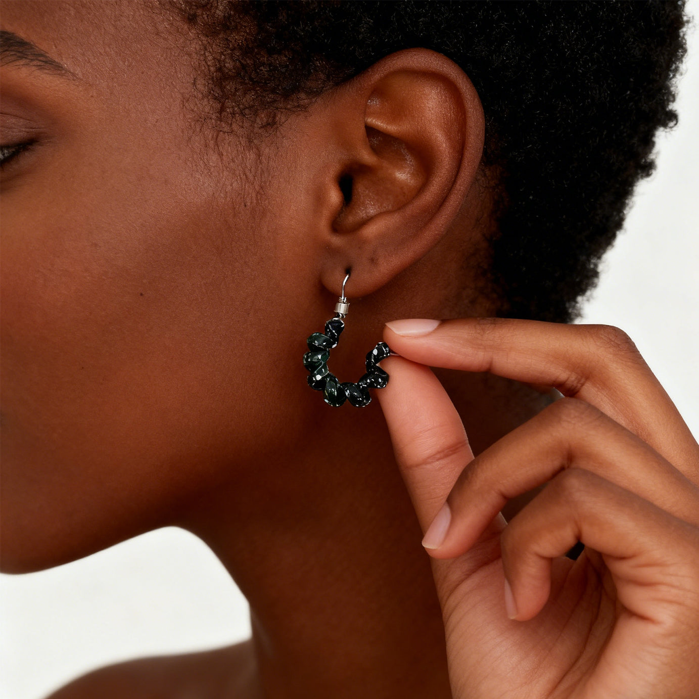 Black&White Earrings-1485