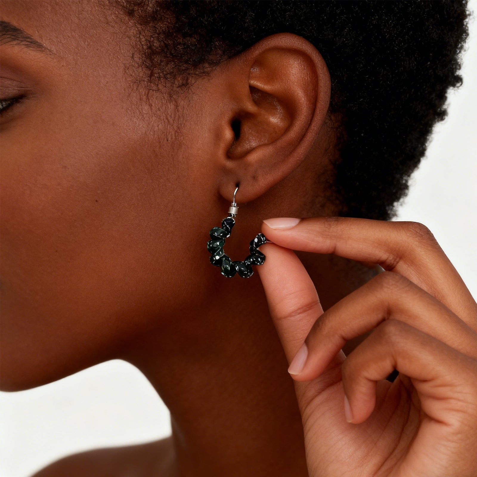 Black&White Earrings-1485