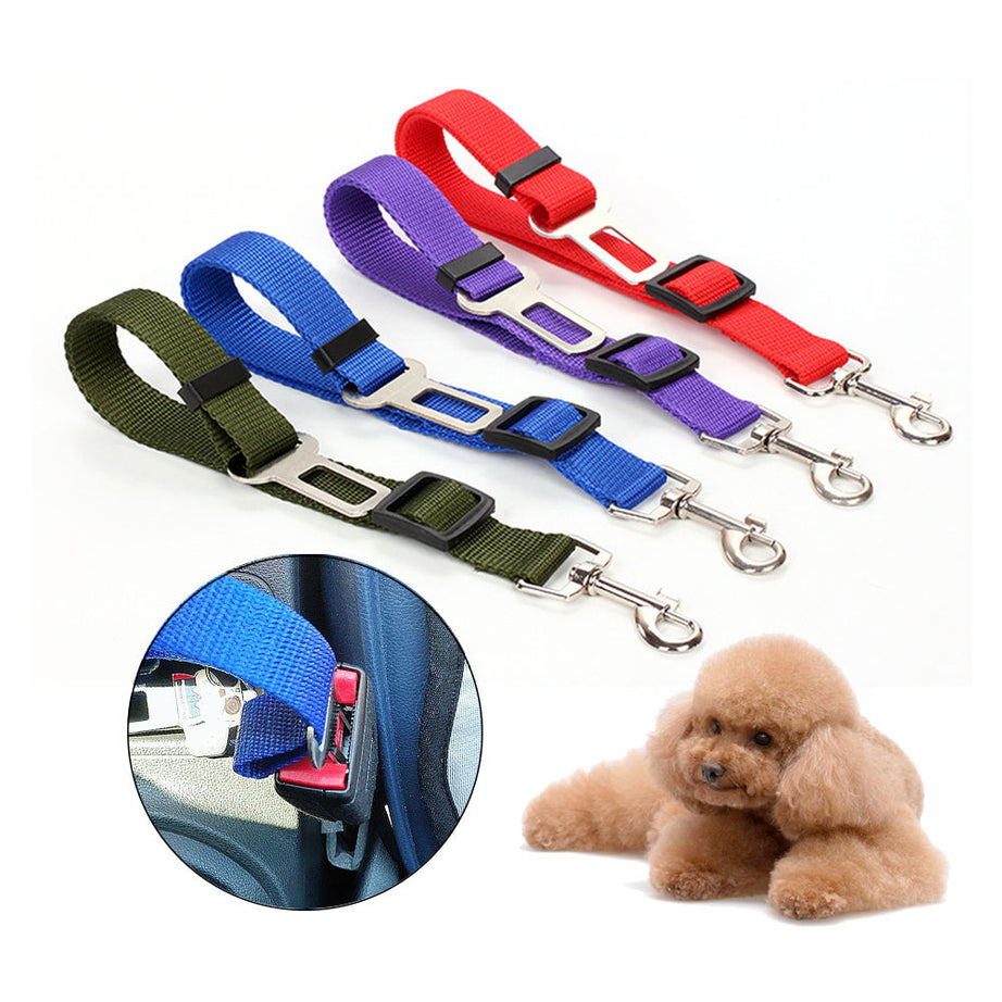 High Quality Durable Pet Cat Dog Vehicle Leash Nylon Adjustable Car Seat Dog Safety Belt Pet Leashes