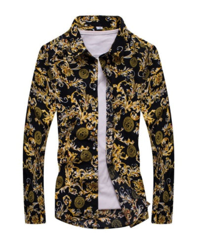 Men's Casual Slim Lapel Shirt New Style