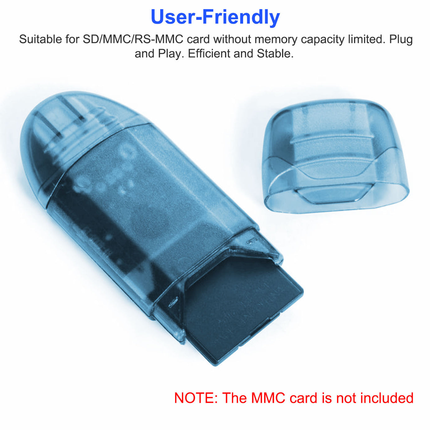 1Pc Memory Card Reader USB 2.0 480Mbps High Speed Card Reader Adapter For SD Card