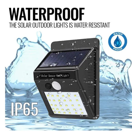 Motion Sensor Light Outdoor Solar Powered Security Lights 10 LED Wireless Flood