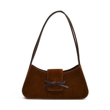 High-end, Solid-color, Niche-design, Textured, Fashionable, Commuter-style Women's Shoulder Bag