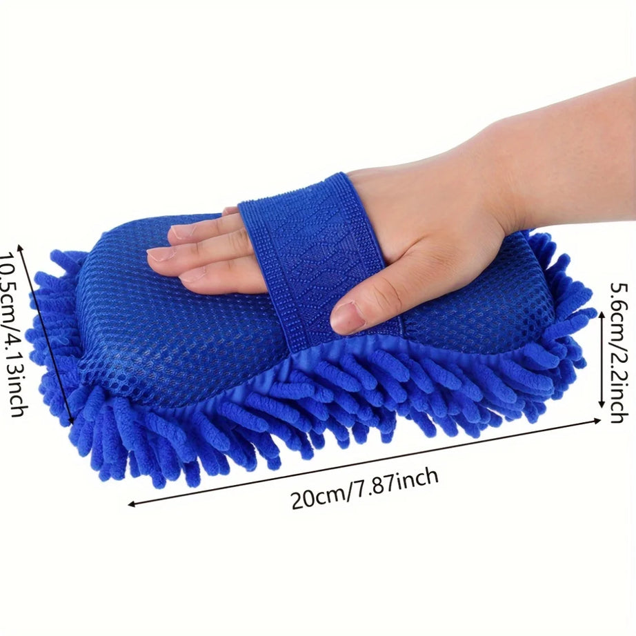 Washing Sponge Brush Soft Chenille Coral Fleece Microfiber Washing Brush Car Body Cleaning Water Absorbtion Brushes Detailing