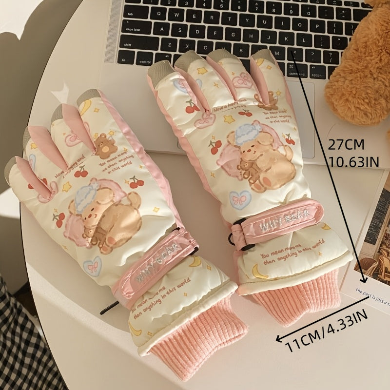 Only Self Pickup-Ski Gloves -pink