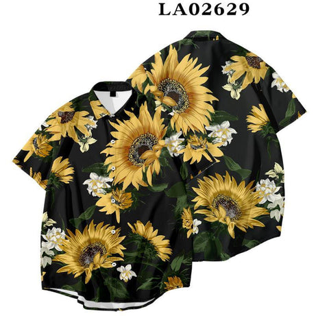Plus Size Loose Botanical Shirt