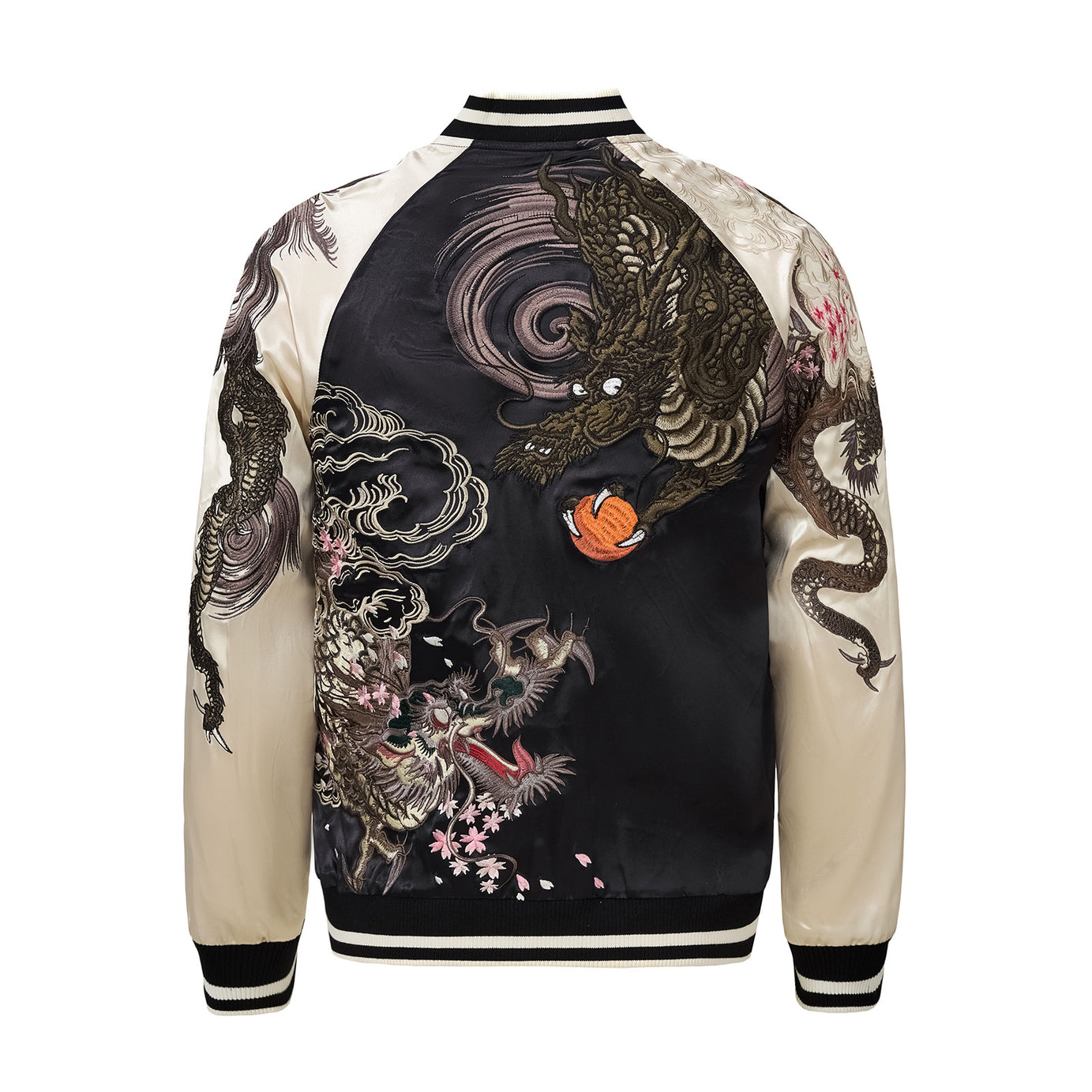 Mens Loose Fit Polyester Embroidered Chinese Style Jacket