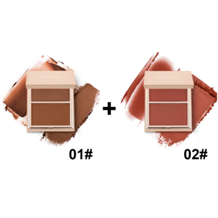PHOFAY Double-Take Cream & Powder Blush Duo