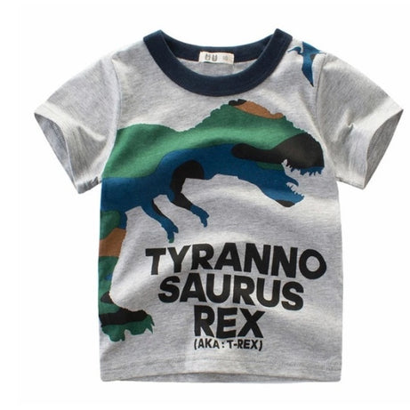 Children's Wear Summer New Korean Children's Boys Cotton T-shirt Men's Treasure In Children's Short Sleeves