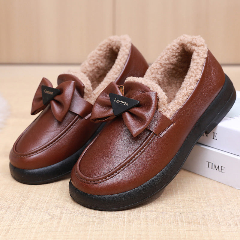 Women's Waterproof Non-slip Warm And Fleece-lined Cotton Shoes