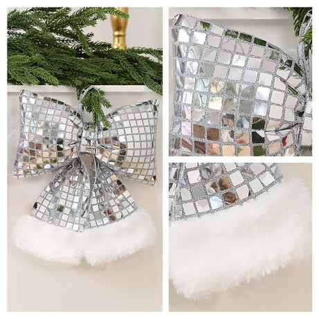 Mirror Bow Christmas Tree Decoration