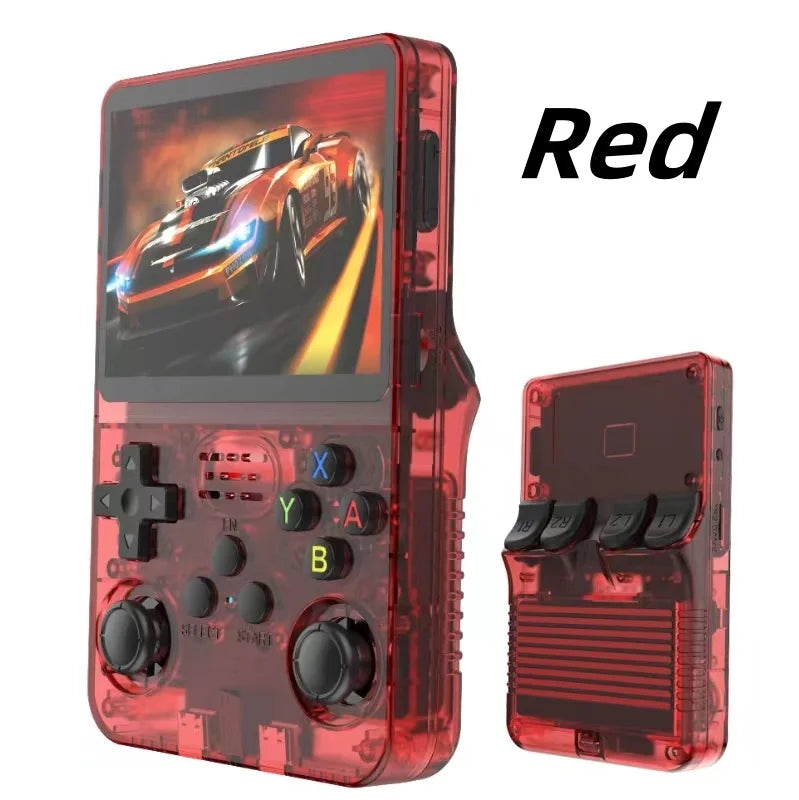 NEW R36S Retro Handheld Video Game Console Linux System 3.5-inch IPS Screen Mini Portable Handheld Video Player 64GB 15000 Games