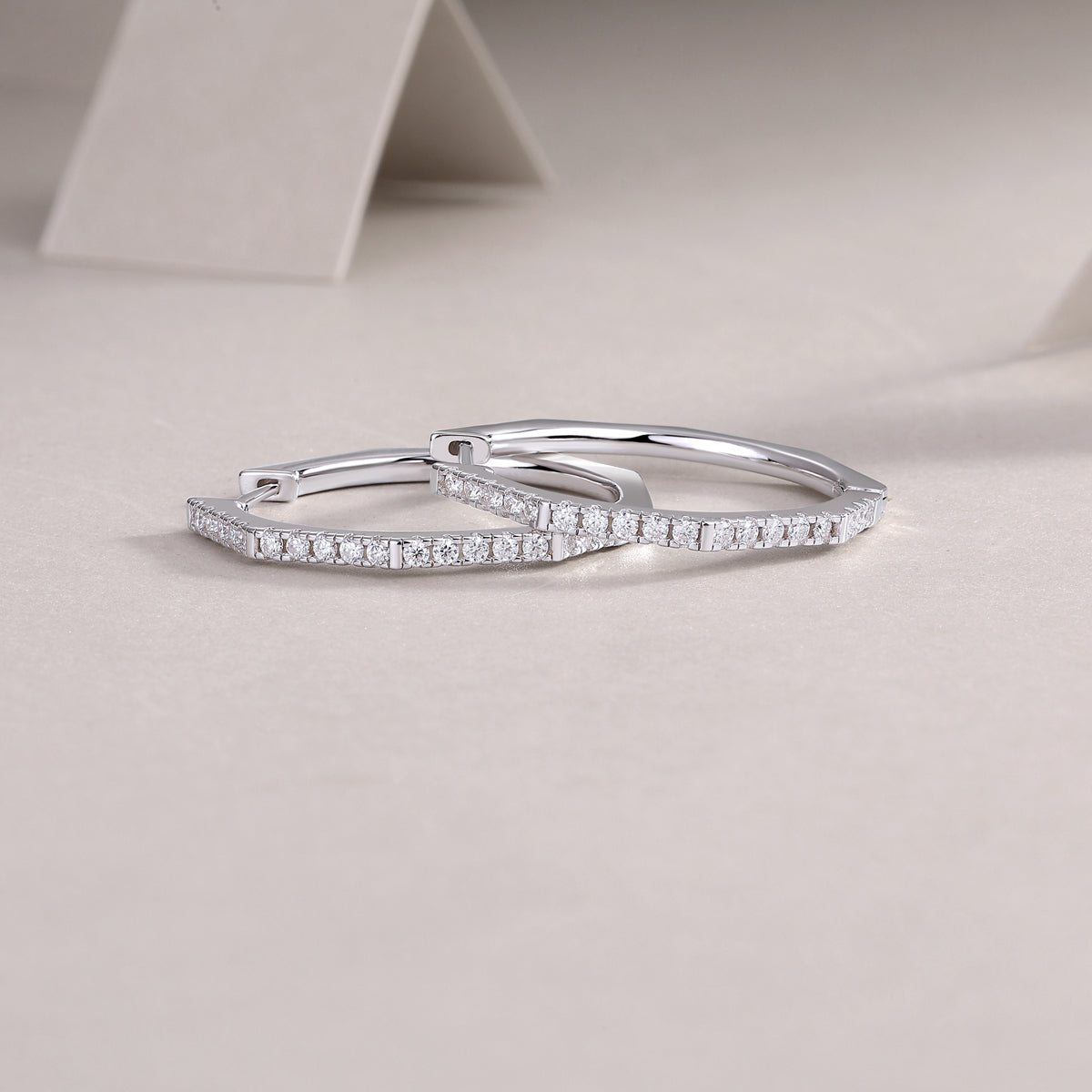 Modern Star Ring - Fashionable Earrings And Stud Jewelry Set With Moissanite S925 Sterling Silver And Platinum-plated Diamonds
