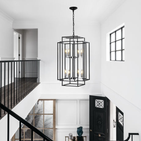 8 Lantern Tiered Chandeliers, Industrial Farmhouse Chandeliers Unavailable Platforms- Temu
