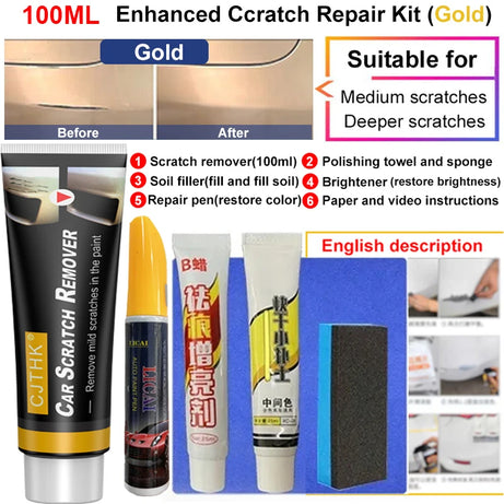 Car Scratch Remover Paint Care Tools Auto Swirl Remover Scratches Repair Polishing Auto Body Grinding Compound Anti Scratch Wax