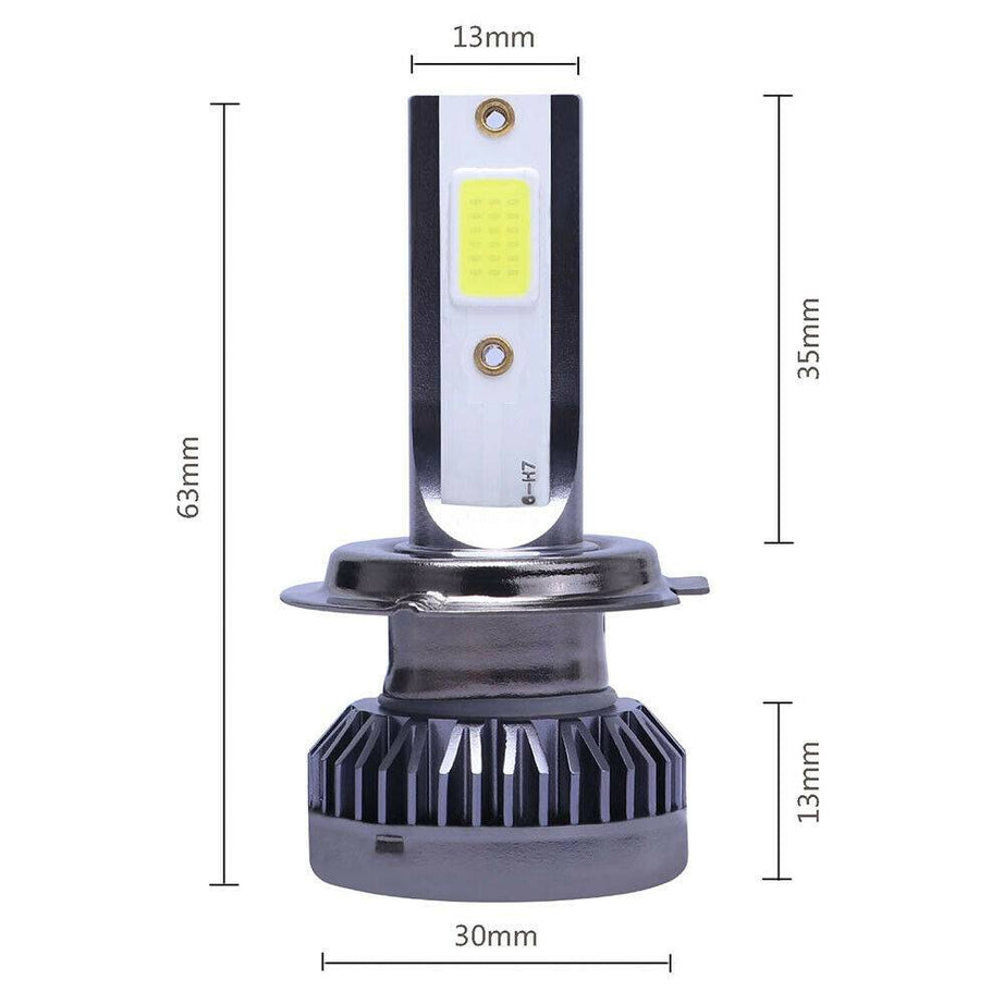 2x H7 LED Headlight Bulb Kit High Low Beam 8000K Super Blue 26000LM Light Bulb