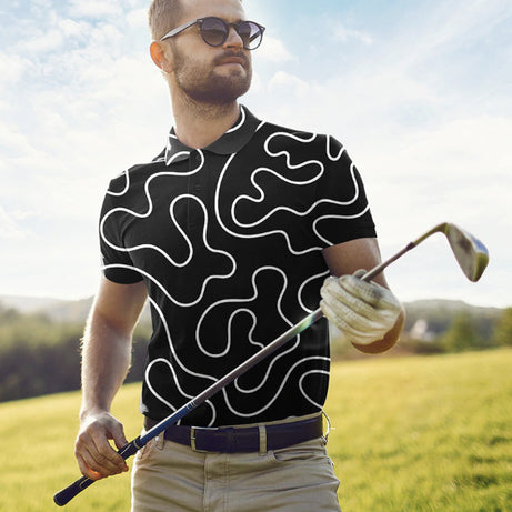 Men's 3D Printed Casual POLO Short Sleeves