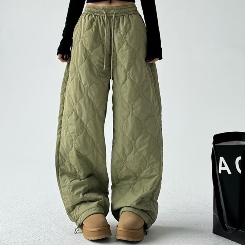 Thickened Thermal Cotton Pants Women's Loose-fitting Casual Pants