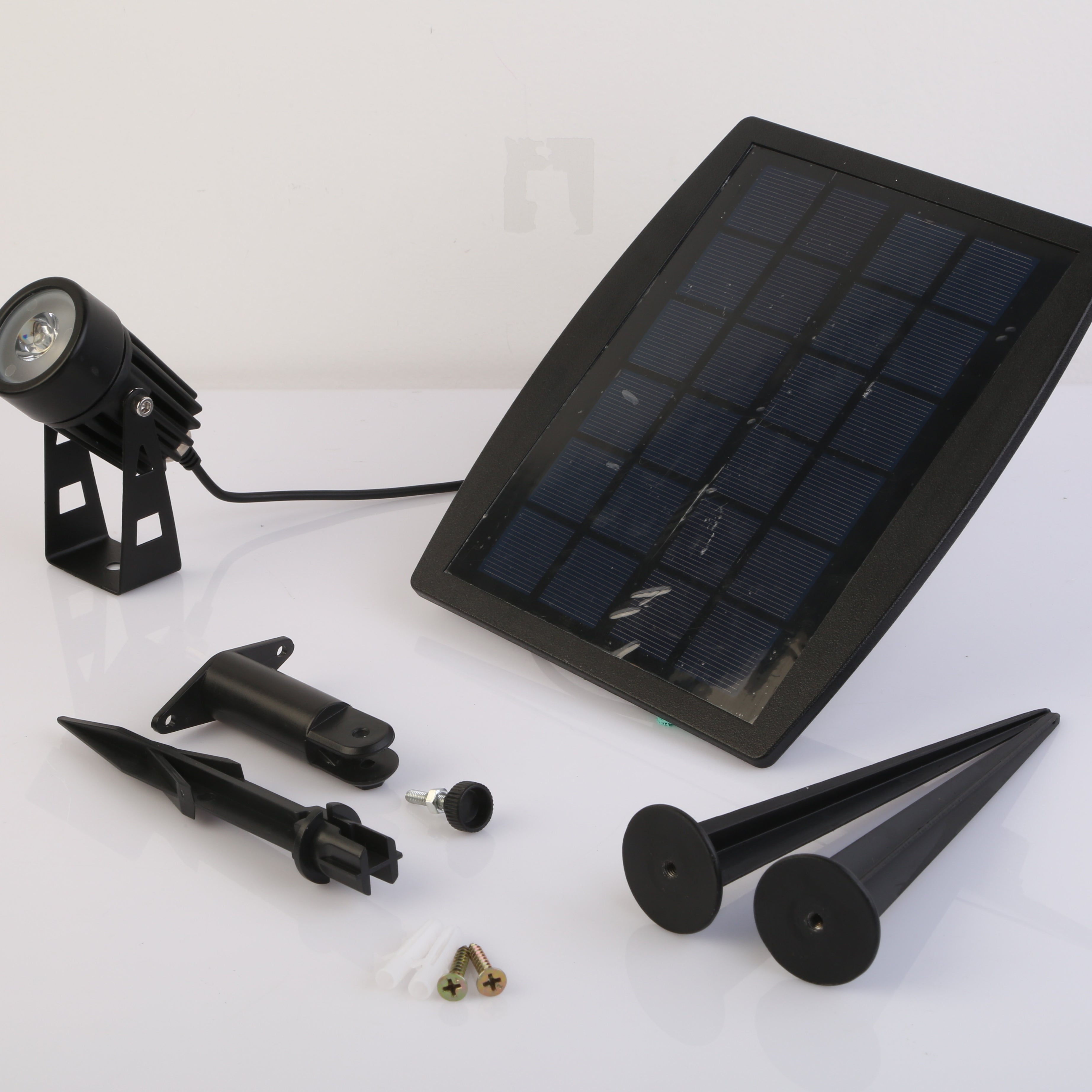 1Pc Solar Powered Spotlight Outdoor Dusk To Dawn Light IP65 Waterproof For Wall Path Lawn Garden Lamp Waterproof