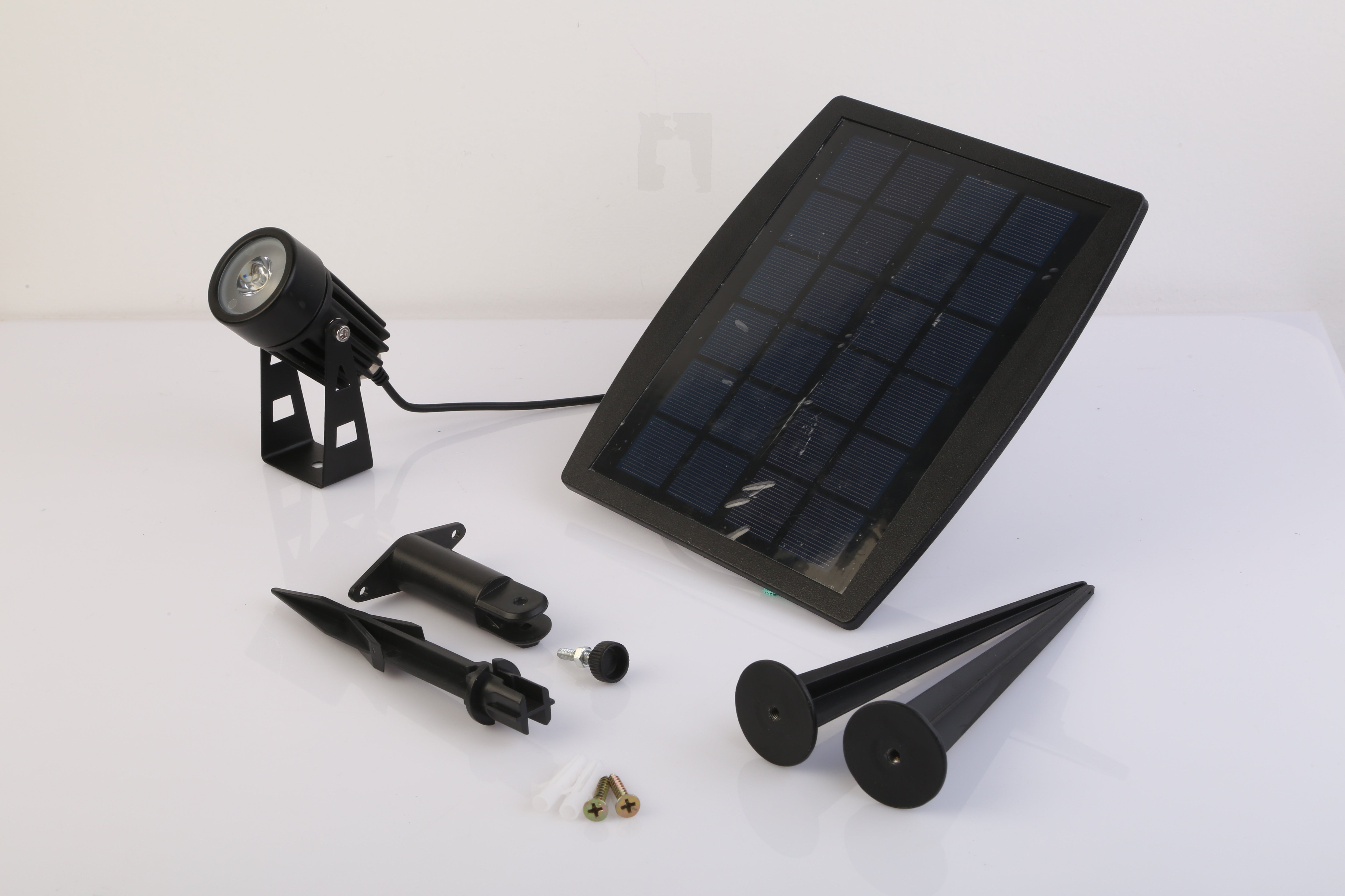 1Pc Solar Powered Spotlight Outdoor Dusk To Dawn Light IP65 Waterproof For Wall Path Lawn Garden Lamp Waterproof