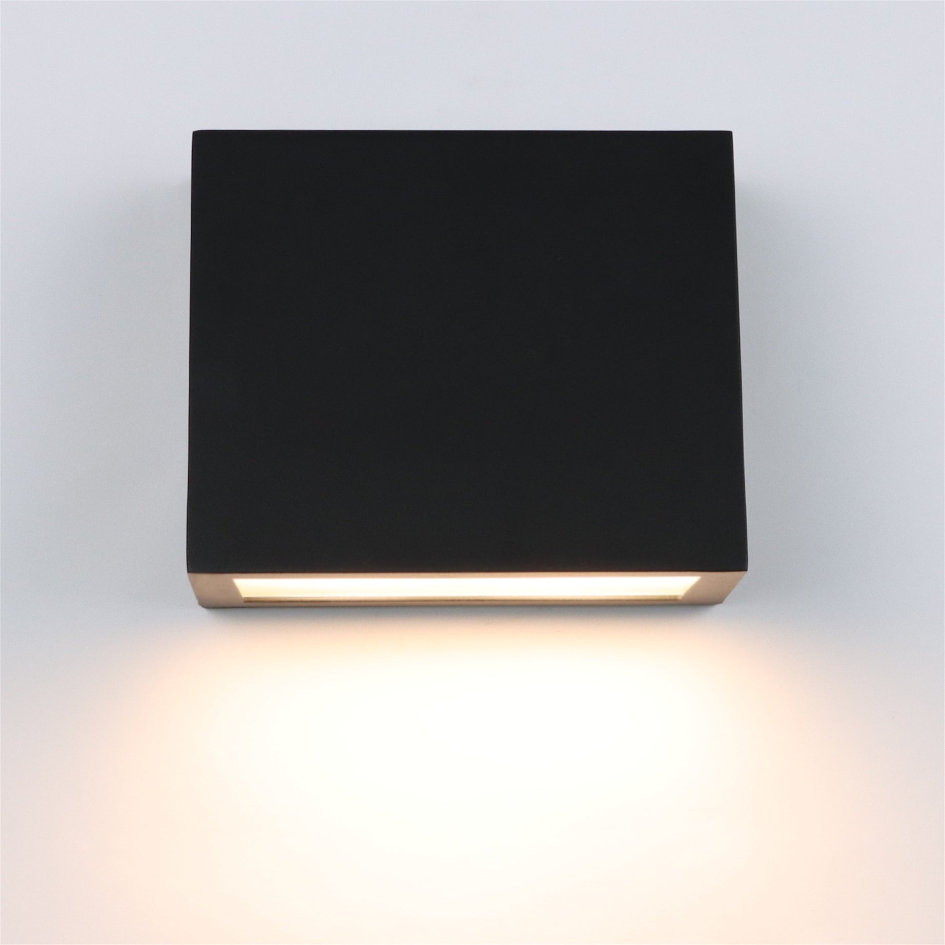 Waterproof LED Outdoor Wall Light, Wall Lantern 15W 3000K, Matte Black Wall Mounted Lamp, Exterior Wall Sconce Light For Porches, Front Door, Entryways, Patio, Hallways