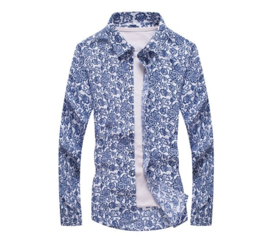 Men's Casual Slim Lapel Shirt New Style