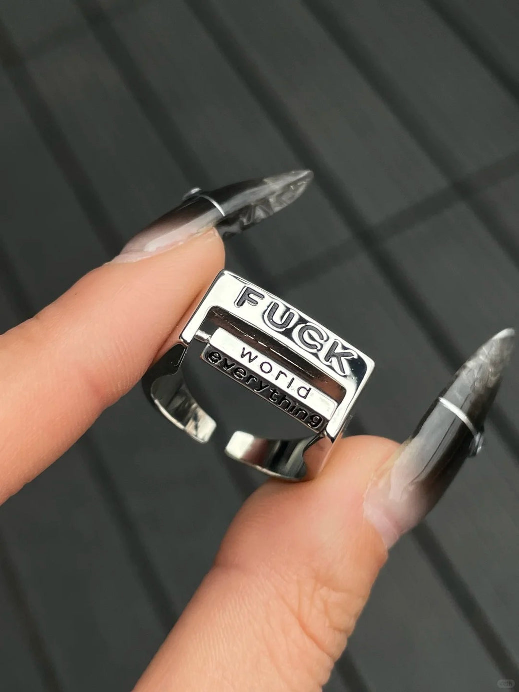 Minimalist Stainless Steel Rotating Ring Adjustable Stress Relief Mood Expression Fidget Tool For Self Expression Or Thoughtful Gift Personalized Jewelry