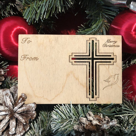 Christian Holiday Card with Pop-Out Ornament #9006