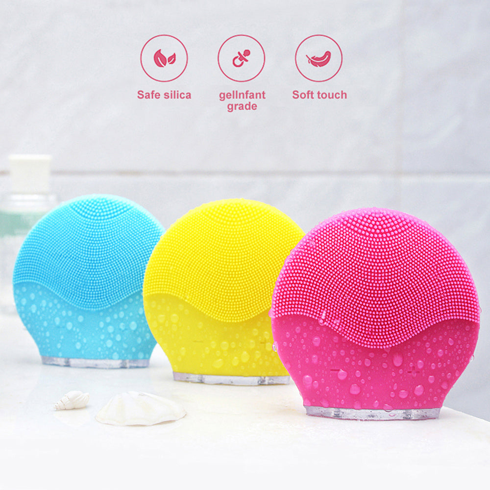 Electric waterproof silicone cleansing instrument