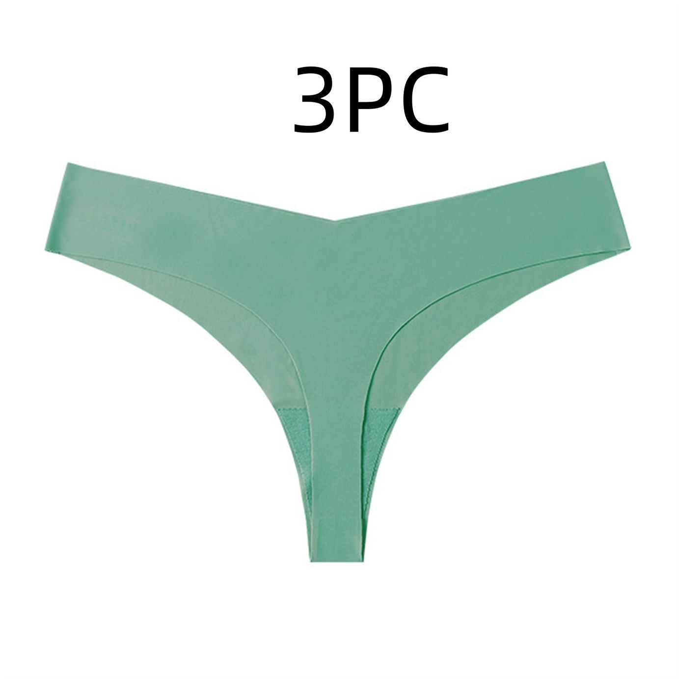 Low Waist Ice Silk Nude Feel Seamless Purified Cotton Crotch T-back