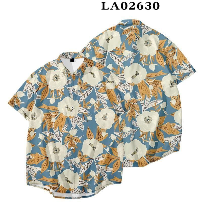 Plus Size Loose Botanical Shirt