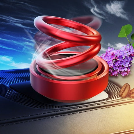 Solar Auto Rotation Car Air Freshener Perfume Seat