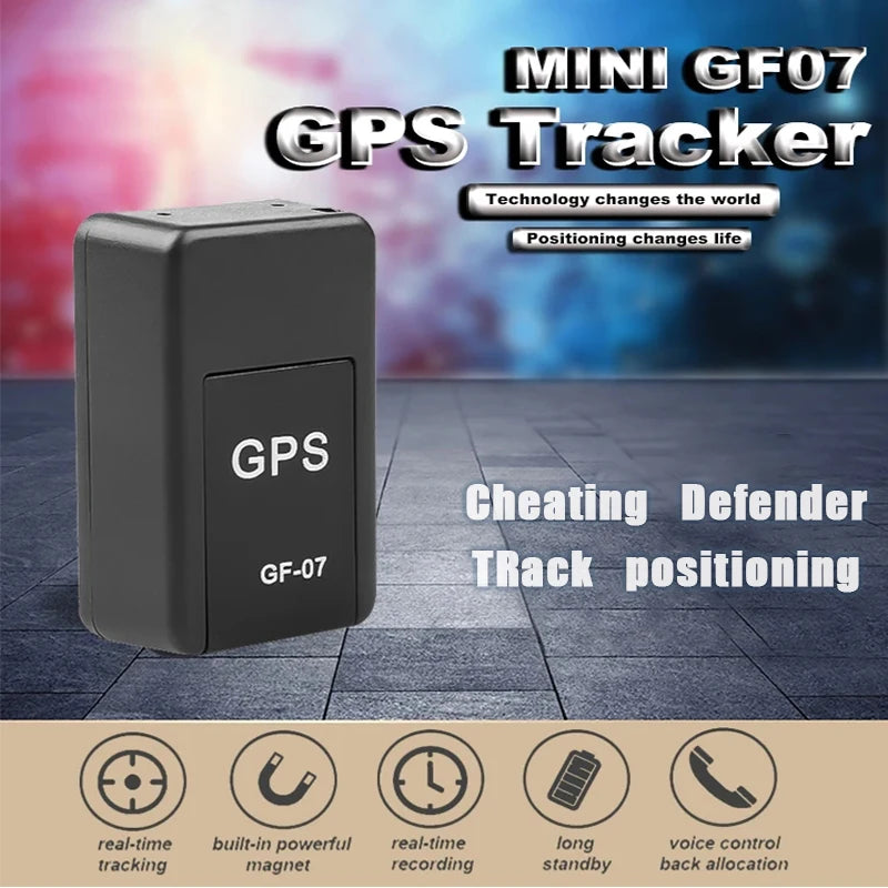 Car GPS Tracker GF07 Vehicle GPS Locator Strong Magnetic Real-time GPS Tracking Device Anti-lost Alarm GPS Position APP