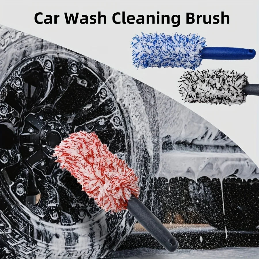 Microfiber automotive wheel brush Tire rim cleaning brush Automotive wheel brush Tire brush