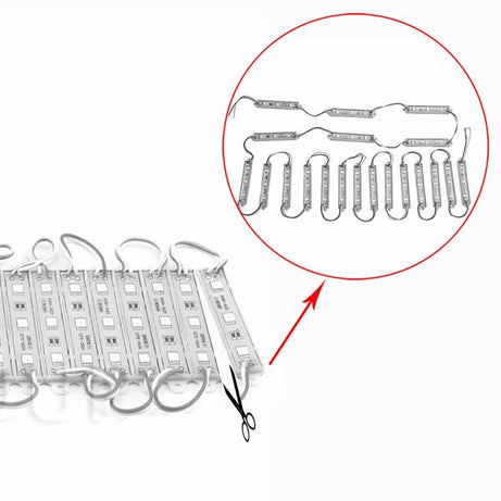 LED Waterproof Module Light, One Board With 60 Lights And 10ft White Light, Not Shipped On Weekends