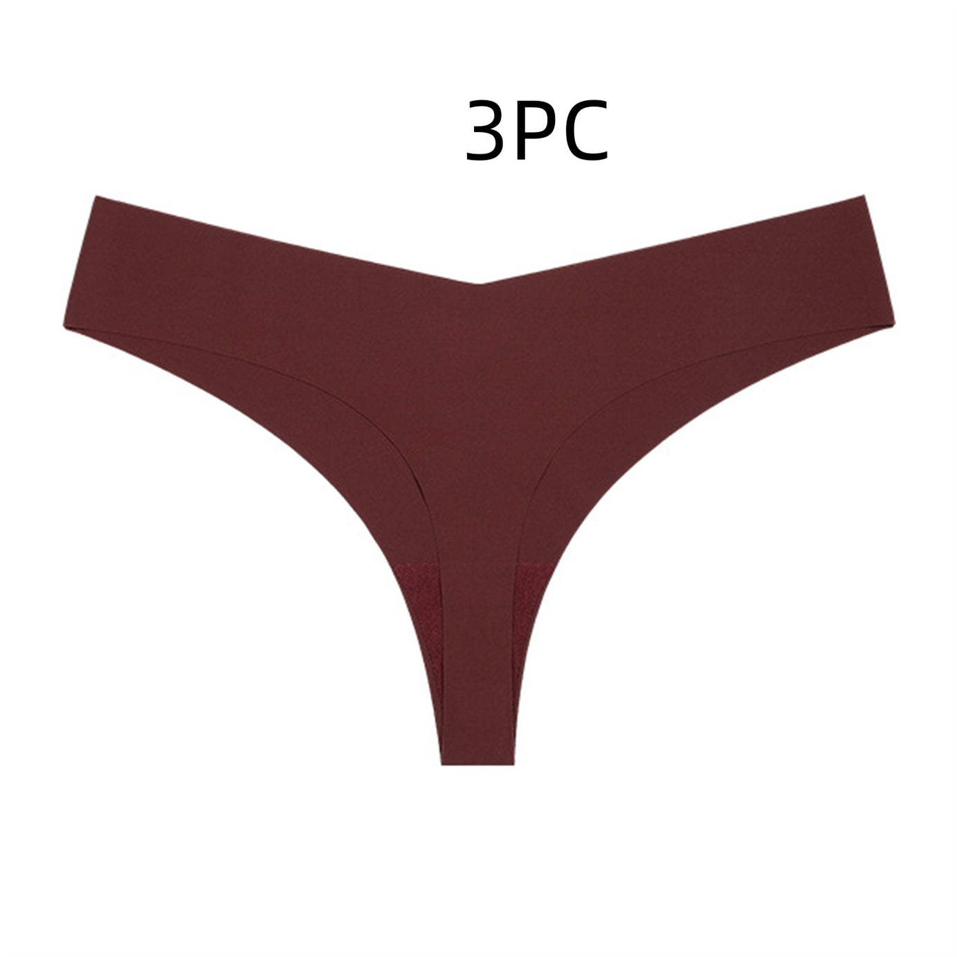 Low Waist Ice Silk Nude Feel Seamless Purified Cotton Crotch T-back