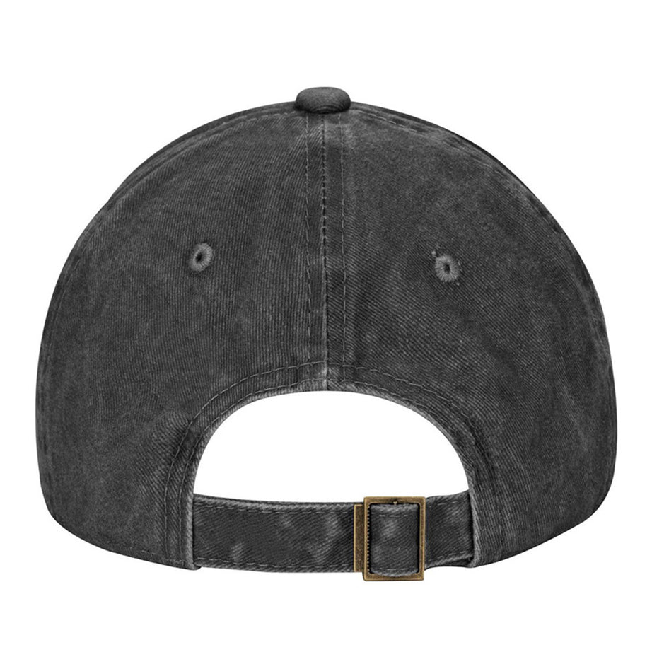 I FIX Black Hat For Men Women, Adjustable Embroidered Wash Cotton Baseball Cap