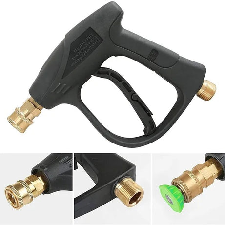 High Pressure Washer Gun 4000 PSI Car Wash Foam Spray Short Wand W