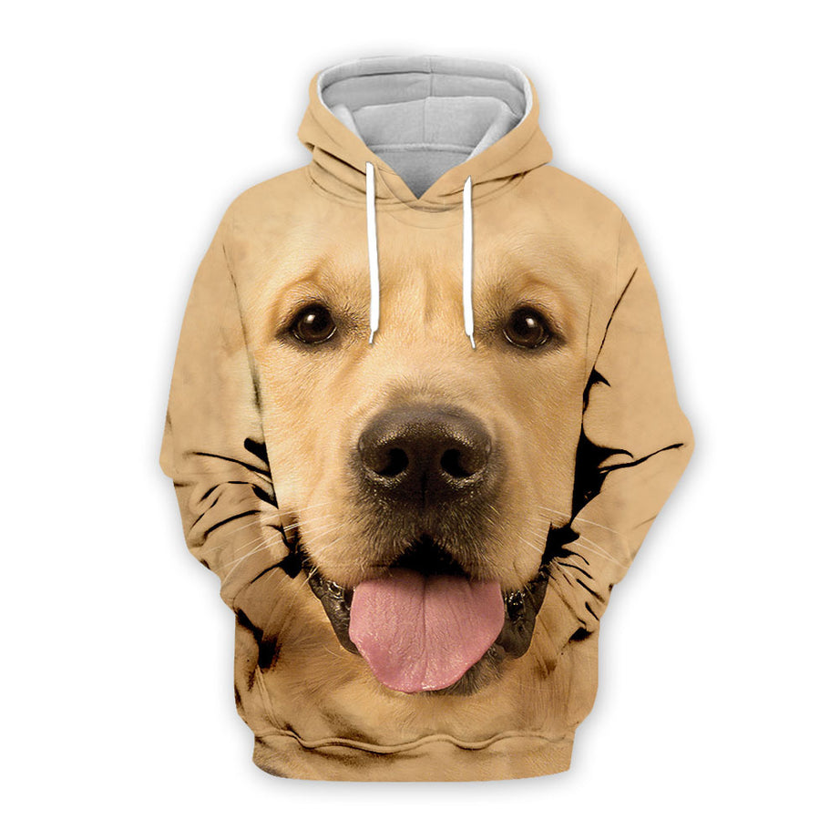 Digital Dog Cute Expression Printed Loose Couple