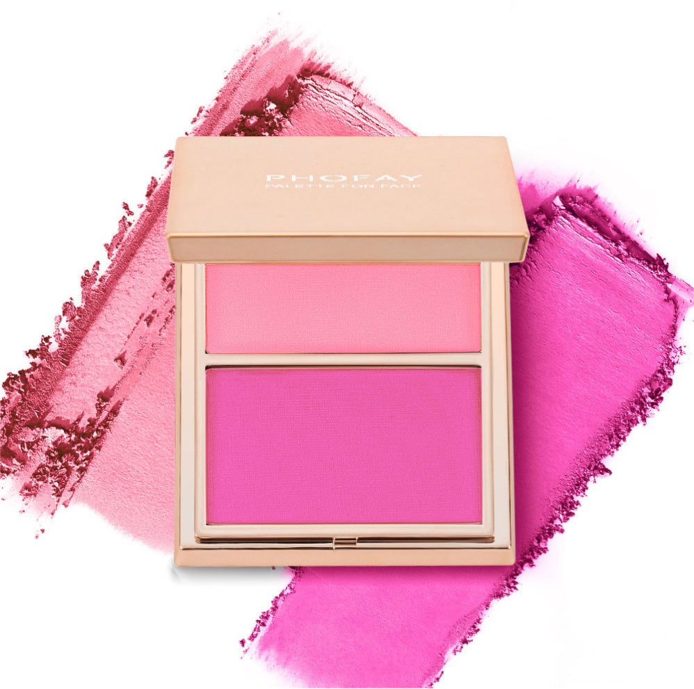 PHOFAY Double-Take Cream & Powder Blush Duo