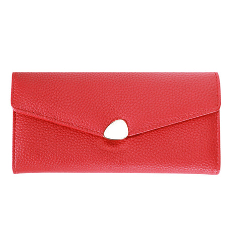 Women's Lychee-pattern Clutch Wallet Fashionable Cardholder Multi-functional
