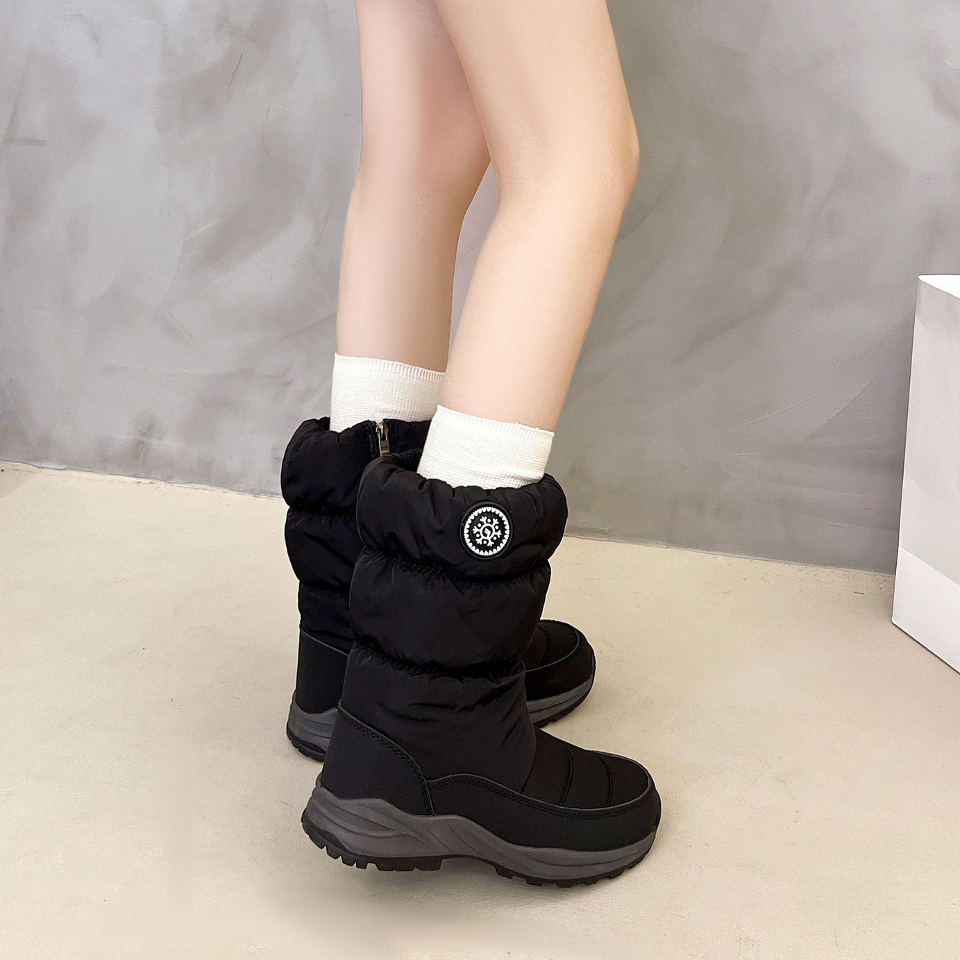 Thickened Cotton Mid-calf Snow Boots