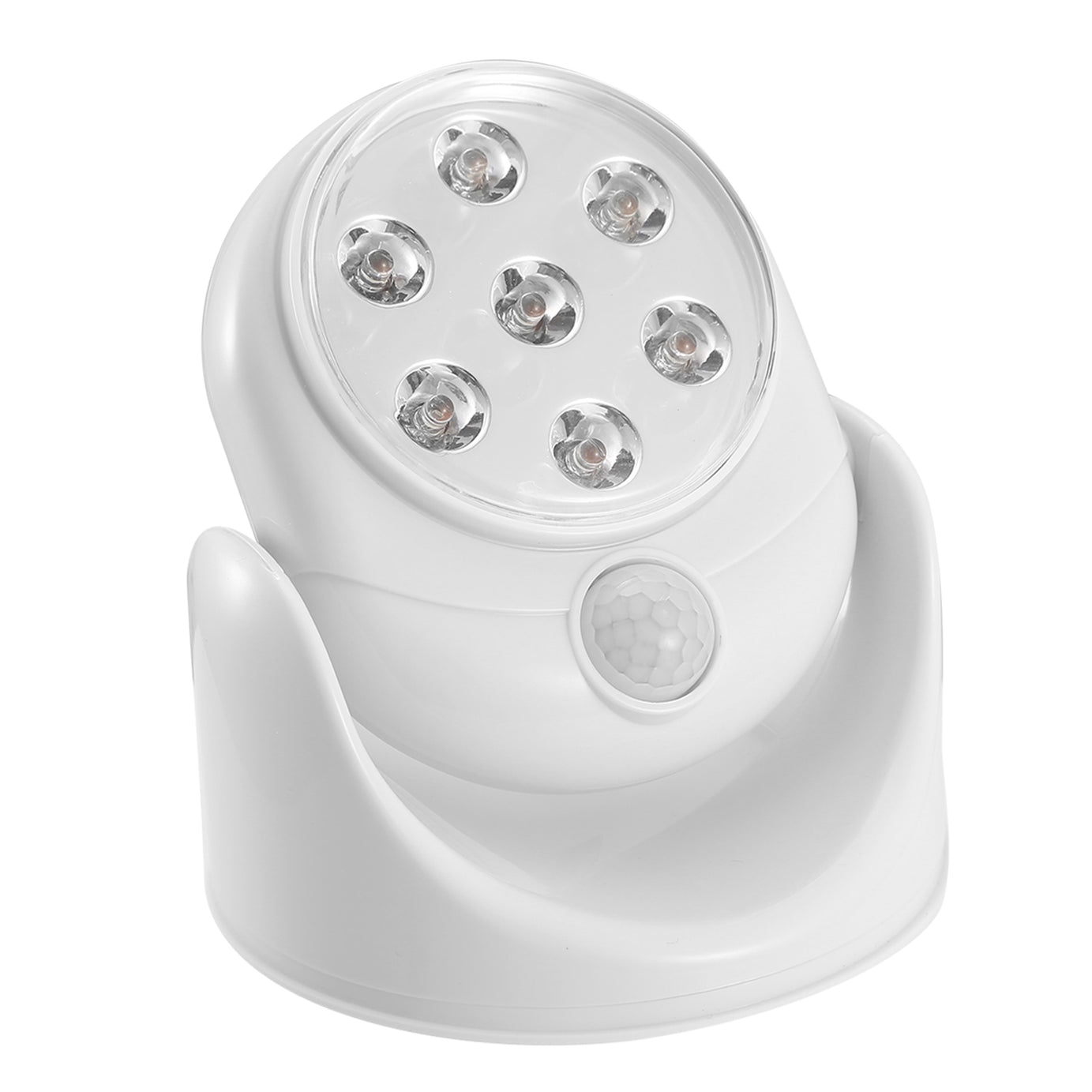 1Pc Wireless LED Spotlight Night Lamp 360 Degree Rotatable With 90 Degree Motion Sensor Battery Operated With 23ft Sensing Range For Closet Bathroom