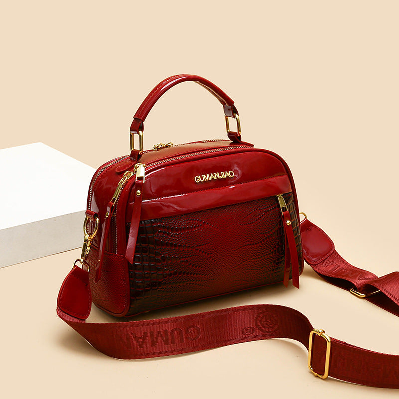 Large-capacity Mom Bucket Solid-color Women's Bag