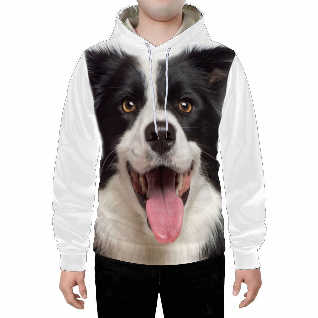 Digital Dog Cute Expression Printed Loose Couple