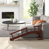 PawHut Wooden Dog Ramp With Removable Guardrails, Non-Slip Surface,