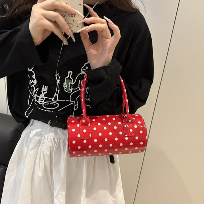 Korean-style Premium Polka-dot Tote Pillow Bag