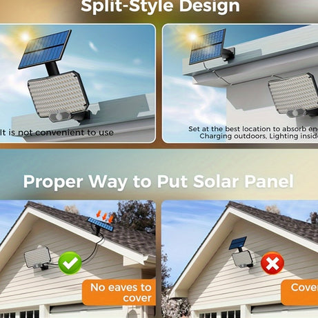 234 LED Outdoor Solar Motion Sensor Light